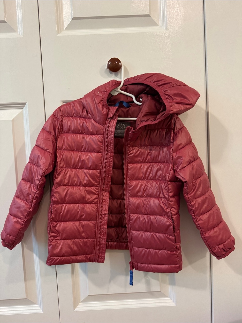 Primary Kids Lightweight Puffer Jacket in Rose